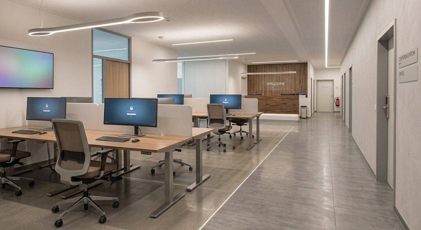 Büroreinigung Großraumbüro